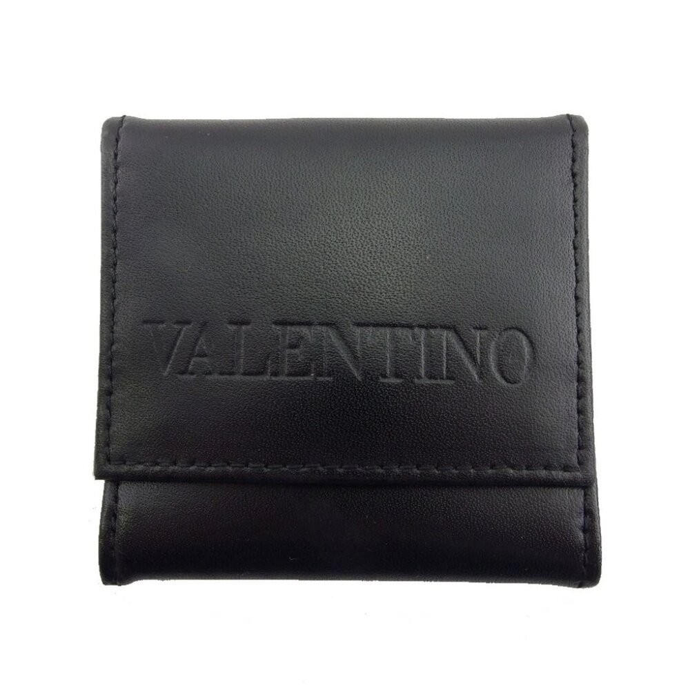 VALENTINO Coin case Black x green x beige Women Authentic secondhand
